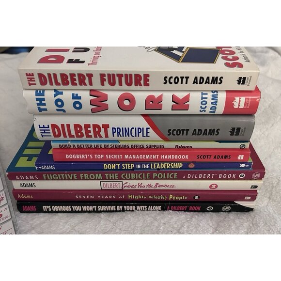 DILBERT and DOGBERT Office Lot of 10 Paperback/Hardback Scott Adams Phone Cards - Picture 2 of 6